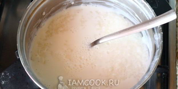 молочная каша из риса и манки