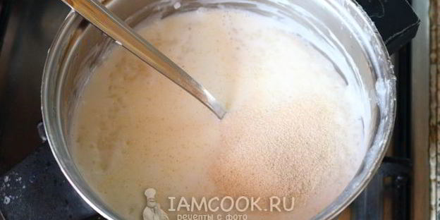 молочная каша из риса и манки