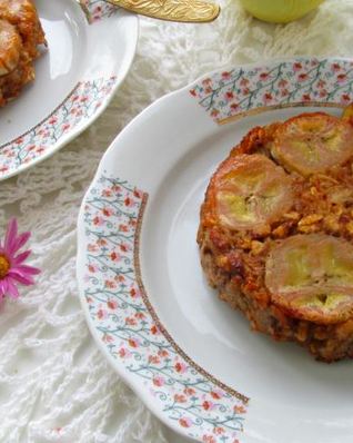 Запеченная каша с бананами и яблочным пюре Перевертыш