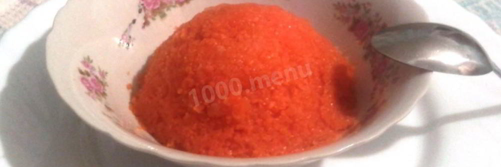 Морковная каша