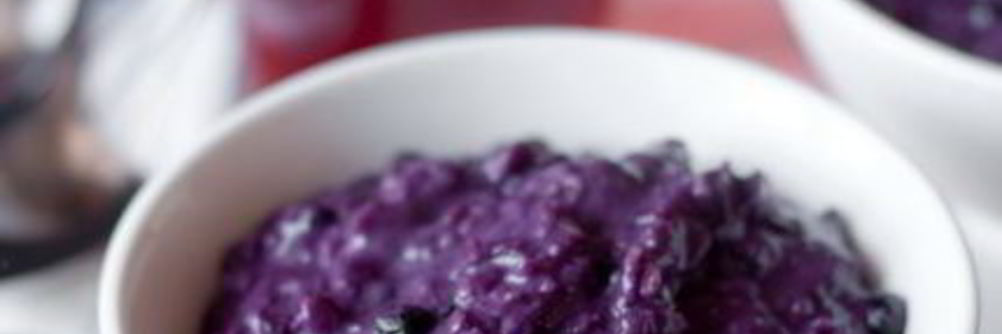 Черничная овсяная каша