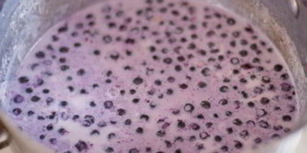 черничная овсяная каша