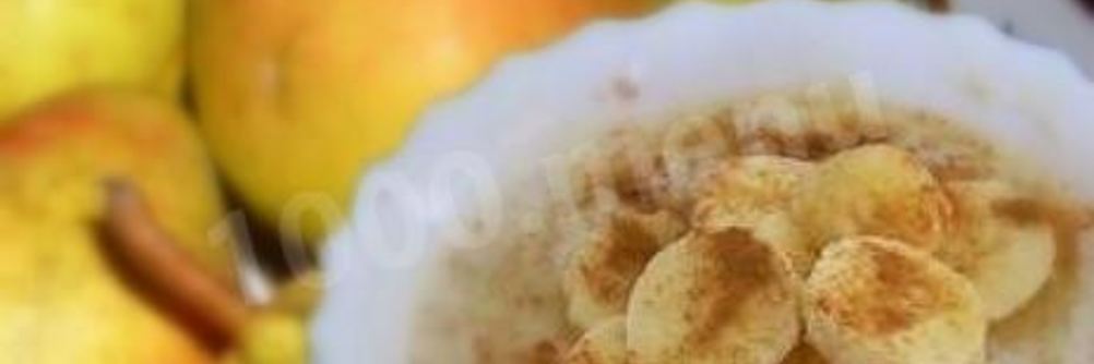 Грушевая овсяная каша