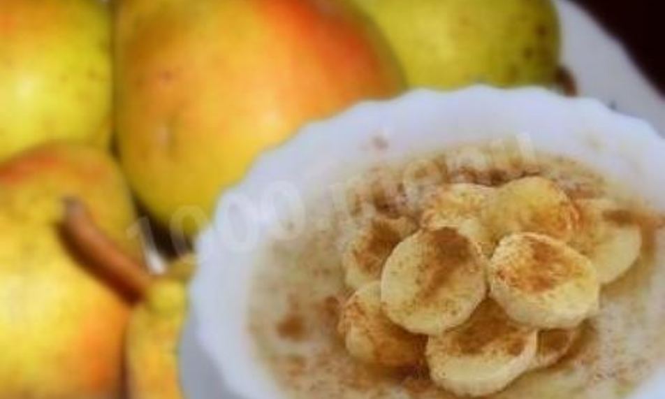 Рецепт грушевой овсяной каши