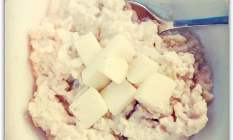 Рецепт грушевой овсянки без сахара