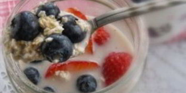 ленивая овсянка в банке