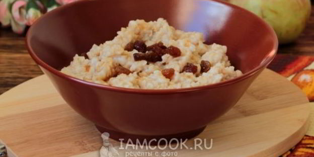 овсяная каша на воде