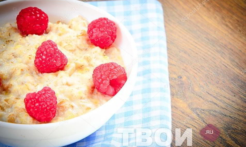 Рецепт овсяной каши с малинкой
