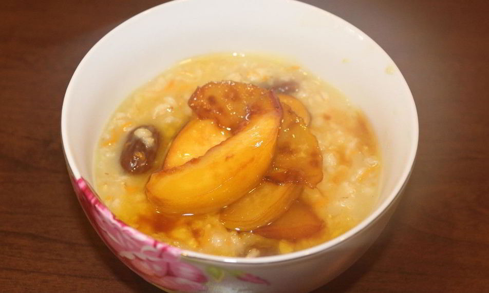 Рецепт овсяной каши с нектаринами