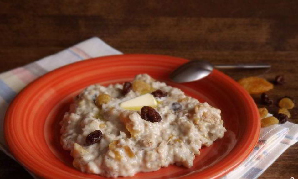 Рецепт овсяной каши с сухофруктами