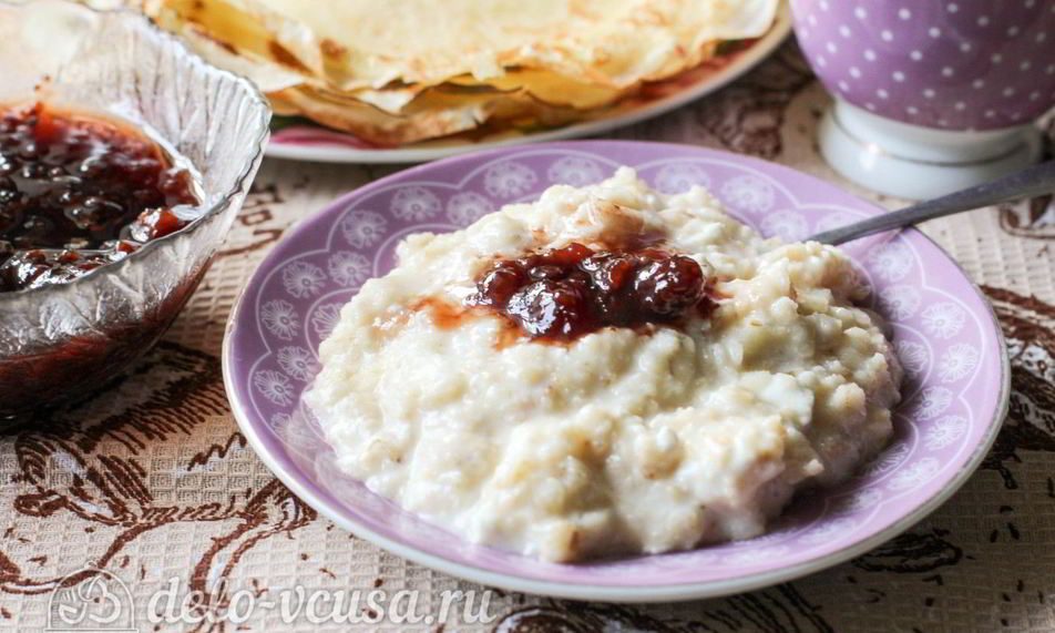 Рецепт овсяной каши с творогом