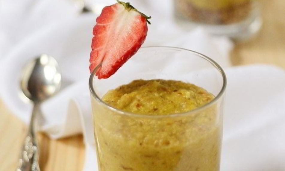 Рецепт овсянки-десерта с изюмом и орехами