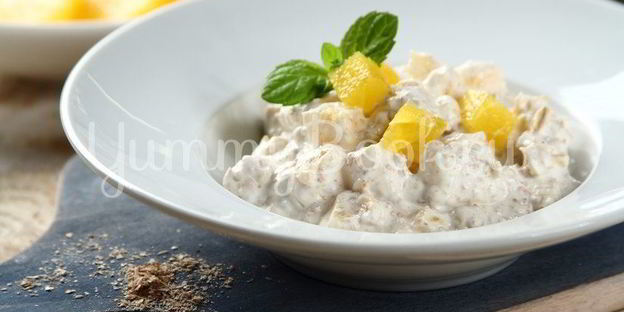 овсянка с йогуртом и апельсином