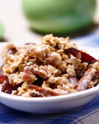 Овсянка с медово-ореховой пастой