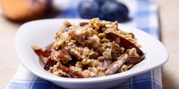 овсянка с медово-ореховой пастой