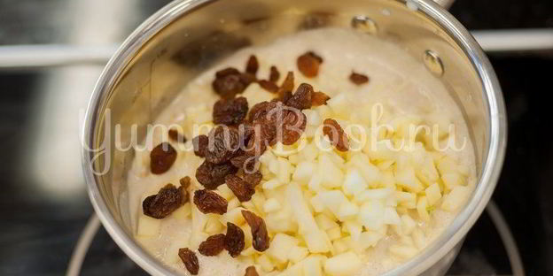 овсянка с сухофруктами и орехами