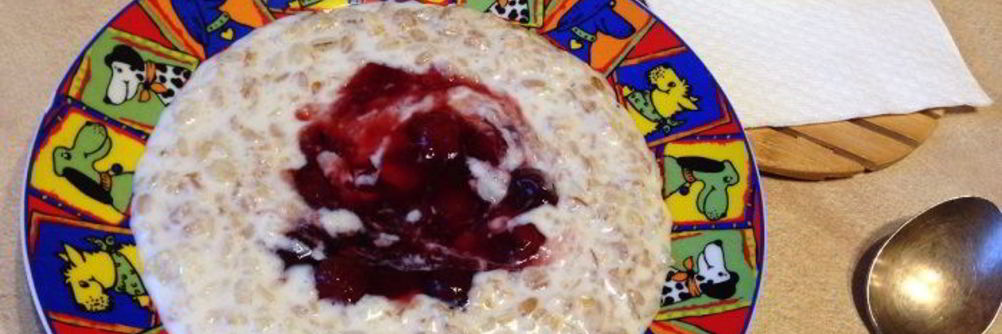Овсянка с вареньем