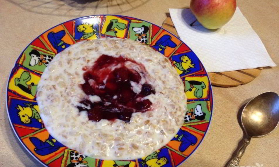 Рецепт овсянки с вареньем