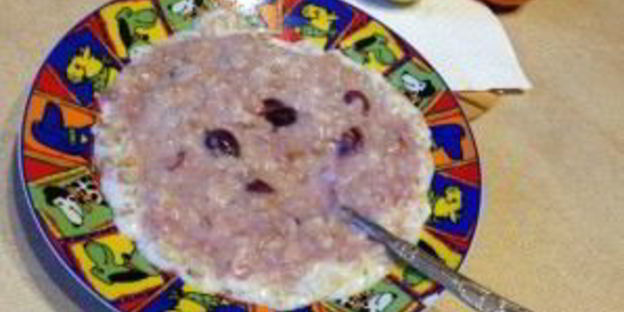 овсянка с вареньем