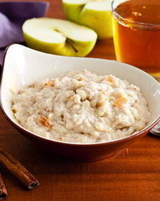 Овсянка с яблоками в мультиварке