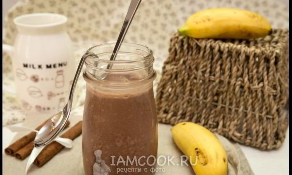 Рецепт овсянки в банке с какао и бананома