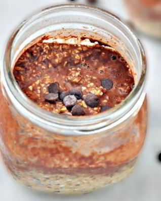 Овсянка в банке с какао