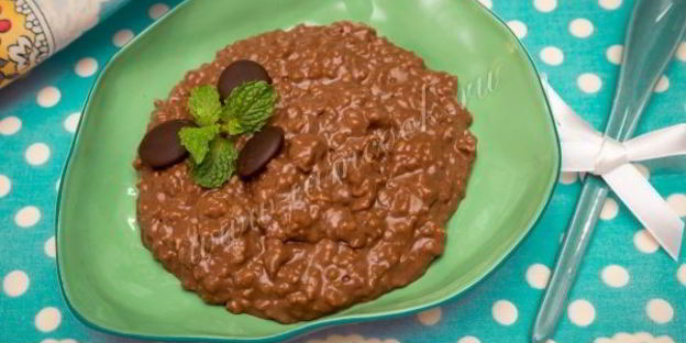 шоколадная овсяная каша