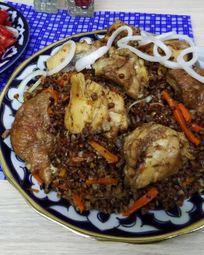 Каши с курицей