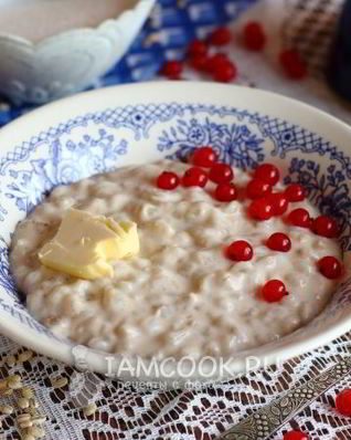 Перловая каша на молоке