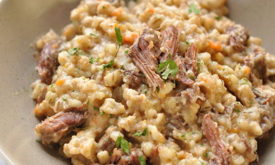Рецепт перловой каши с говядиной