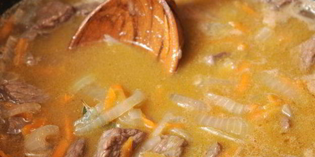 перловая каша с говядиной