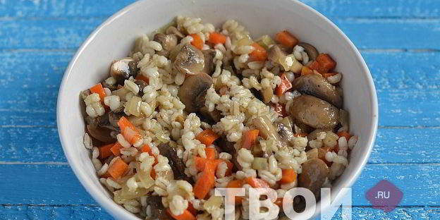 перловая каша с грибами