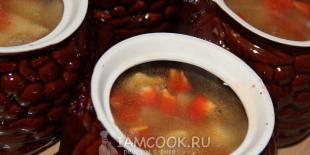 перловая каша с курицей и овощами