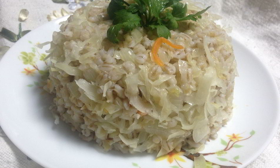 Рецепт перловой каши с квашеной капустой