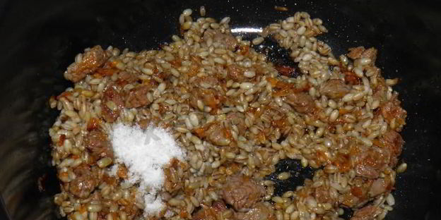 перловая каша с мясом в мультиварке