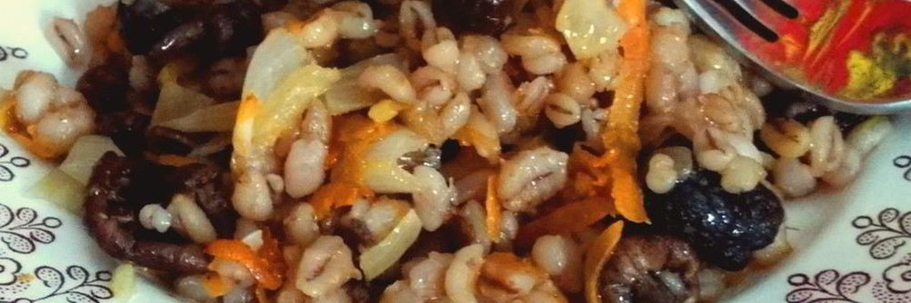 Перловая каша с опятами