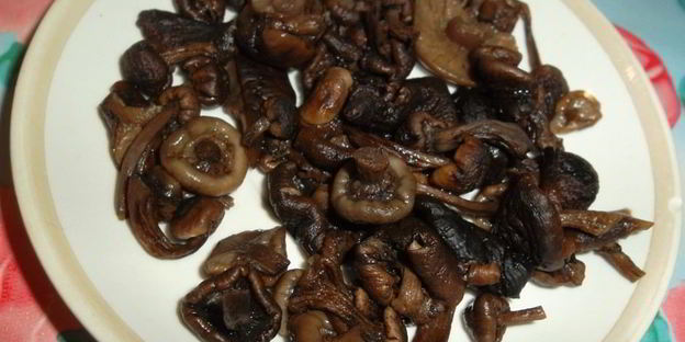 перловая каша с опятами