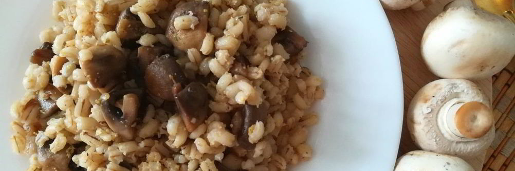Перловая каша с шампиньонами