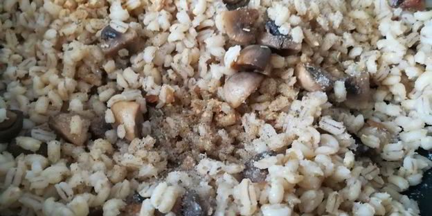 перловая каша с шампиньонами