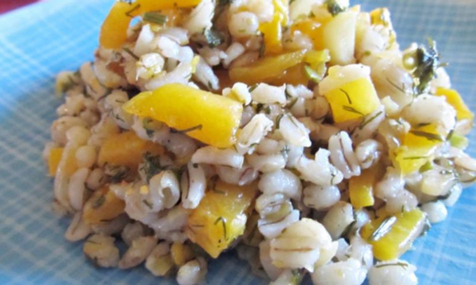 Рецепт перловой каши с тыквой и чесноком