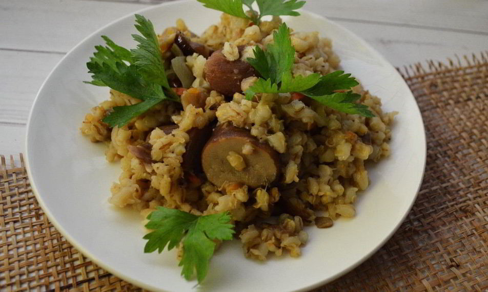 Рецепт перловки с белыми грибами