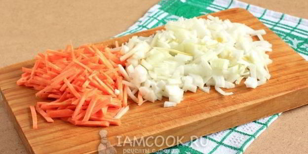 перловка с грибами и луком