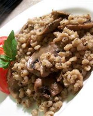 Перловка с грибами