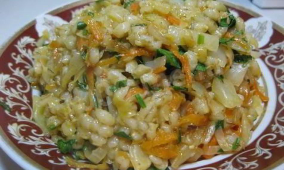 Рецепт перловки с квашеной капустой
