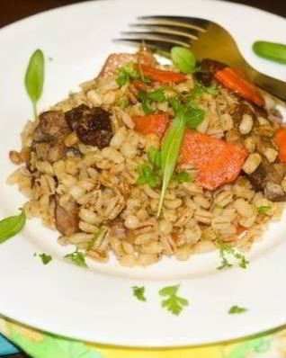 Перловка с мясом