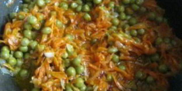 перловка с овощами