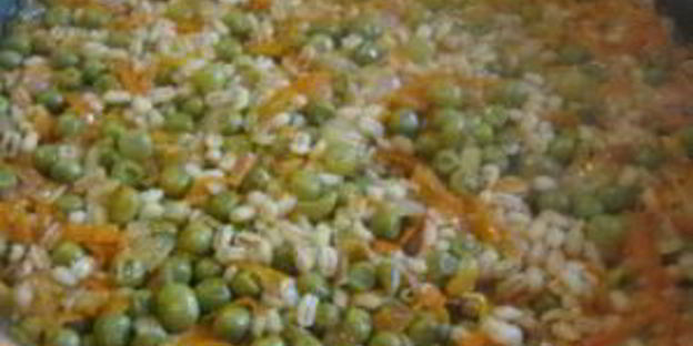 перловка с овощами