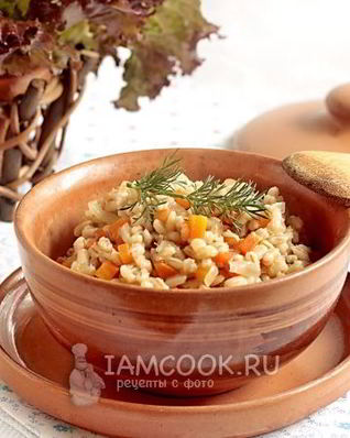 Постная перловая каша