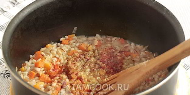 постная перловая каша