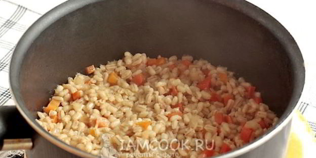постная перловая каша
